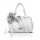 Zellia 26024F fehér női kézitáska virágdísszel 24 x 18 x 10 cm