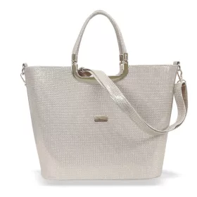    Dámska kabelka Zellia Zvn21045 zlatá, s bočným popruhom 34 x 25 x 13 cm