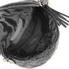  Dámska prešívaná kabelka s písmenkovým vzorom Zellia čiernej farby, bočná taška