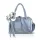 Zellia 26024F babakék női  kézitáska virágdísszel 24 x 18 x 10 cm