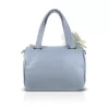 Zellia 26024F babakék női  kézitáska virágdísszel 24 x 18 x 10 cm