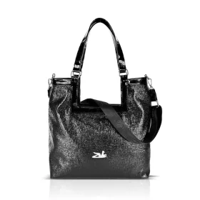   Zellia 26074  Crystal 2 fekete női válltáska 37 × 36 × 13 cm