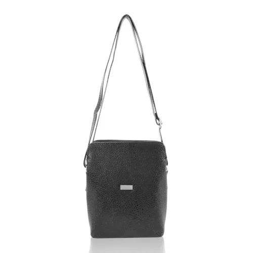  Dámska čierna crossbody kabelka Zellia Zvn22004 21 x 18 x 6 cm