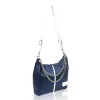  Dámska kabelka cez rameno Zellia s retiazkami, tmavomodrej farby