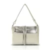 Zellia Zlb306 női, bézs-arany válltáska, oldalpánttal 30 x 22 x 7 cm