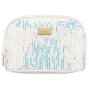  Peterson PTN KOS-DA-20-3583 kozmetická taštička, dámska toaletná taštička biela s flitrami 25 x 16 x 8 cm