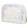  Peterson PTN KOS-DA-20-3583 kozmetická taštička, dámska toaletná taštička biela s flitrami 25 x 16 x 8 cm
