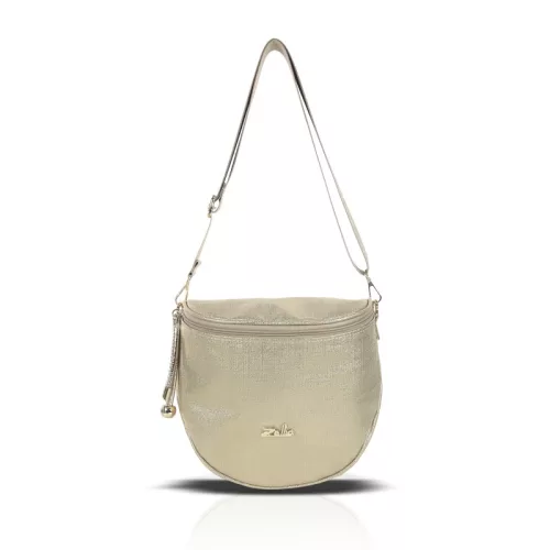  Dámska crossbody kabelka Zellia Zlb12 zlatej farby 25 x 23 x 11 cm