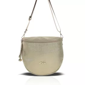    Dámska crossbody kabelka Zellia Zlb12 zlatej farby 25 x 23 x 11 cm