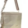  Dámska crossbody kabelka Zellia Zlb12 zlatej farby 25 x 23 x 11 cm