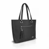 Zellia TD57 fekete merev női válltáska 35 x 30 x 12 cm