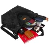  Rovicky R-Tz15605-2424 Čierna nákupná taška s mramorovým vzorom W01 49 x 40 x 18 cm