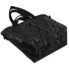  Rovicky R-Tz15605-2424 Čierna nákupná taška s mramorovým vzorom W01 49 x 40 x 18 cm