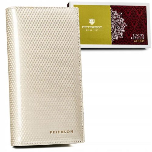 Peterson Női Bőr Pénztárca Ptn 421431-Sbr-7334 Beige