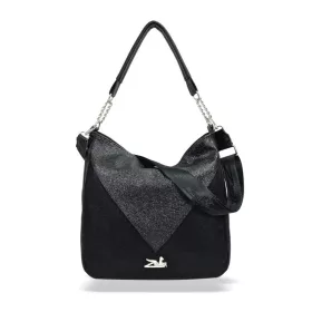    Dámska čierna kabelka cez rameno Zellia 25194, bočná taška 32 x 32 x 13 cm