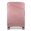  Pevný kufor Zellia ružovo-zlatá farba, príručný kufor Ryanair, príručný kufor Wizz Air 55 x 40 cm