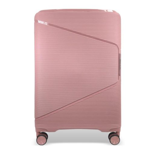  Pevný kufor Zellia ružovo-zlatá farba, príručný kufor Ryanair, príručný kufor Wizz Air 55 x 40 cm