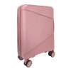  Pevný kufor Zellia ružovo-zlatá farba, príručný kufor Ryanair, príručný kufor Wizz Air 55 x 40 cm