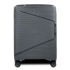  Pevný kufor Zellia tmavosivý, Ryanair, príručný kufor Wizz Air 55 x 40 cm