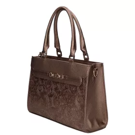    Karen Lena čierna, dámska kabelka z vláknitej kože, taška cez rameno