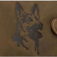 Kožená peňaženka so psom